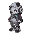 Panda Art Device Cyberpunk Art Device Robot Interactive Device Net Celebrator Interactive Device 3d model
