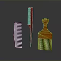 Colorful Household Combs With Different Designs And Ergonomic Handles For Daily Use
