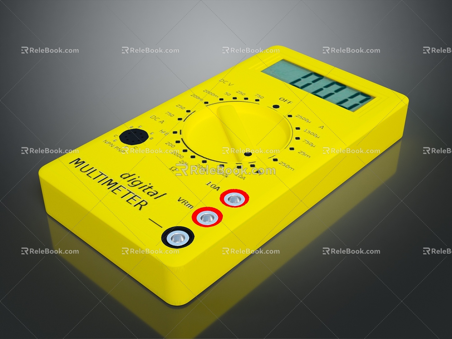 Voltmeter Multimeter Electronic Meter Instrument Meter Electronic Instrument Meter Electronic Instrument Oscilloscope 3d model