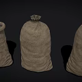Hessian Household Storage Sacks With Open Top And Tied Closure In Various Shapes