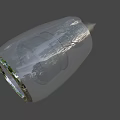 Detailed 3D Render Of Aircraft Engine Turbine With Metallic Blades And Casing