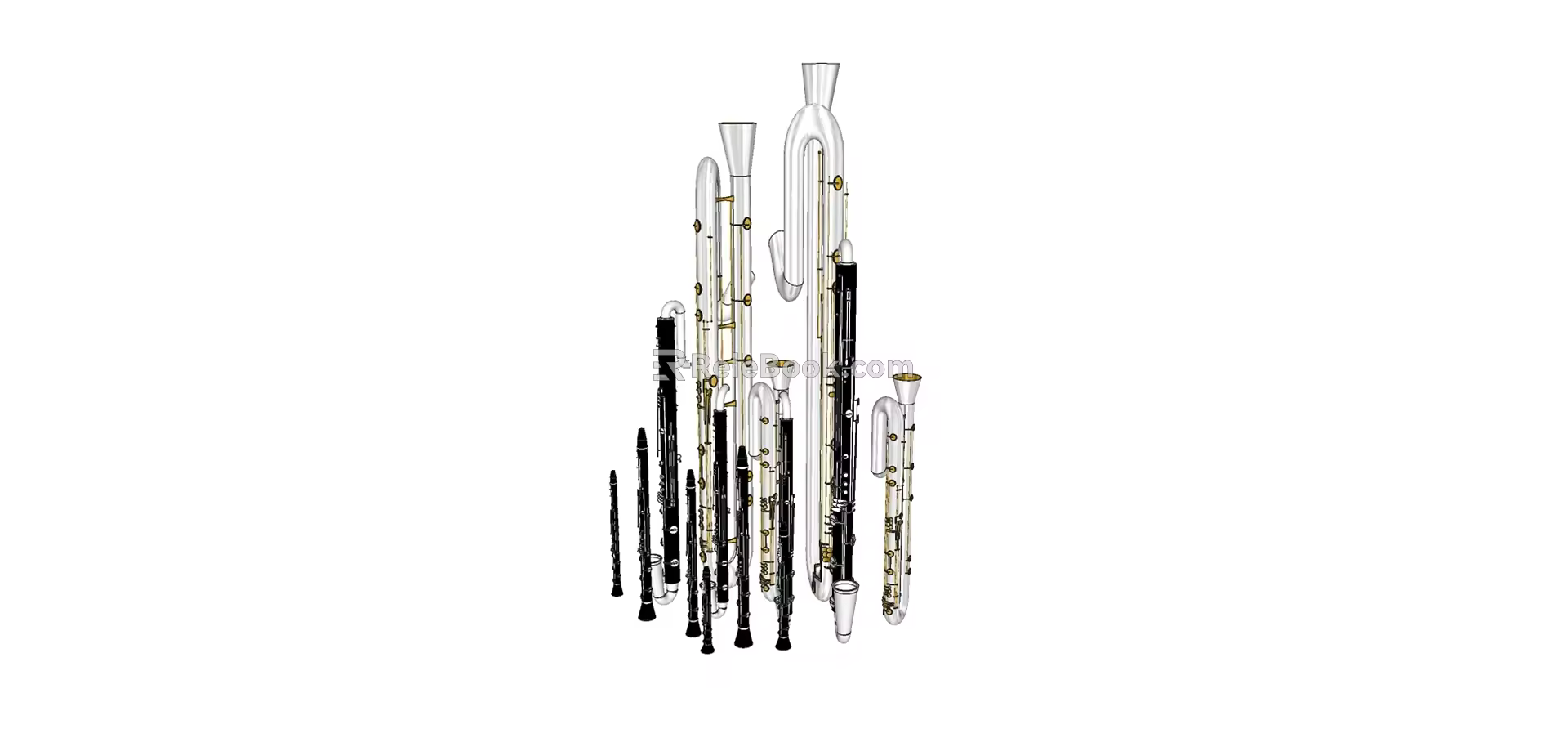 Modern Musical Instruments Musical Instruments Horn 3d model
