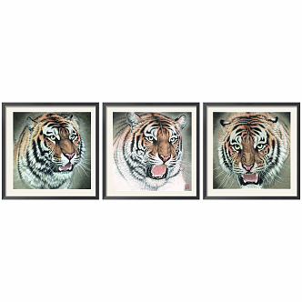 New Chinese Animal Painting Decorative Painting 3d model