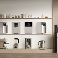 Modern water dispenser coffee machine water purifier direct drinking tea bar machine pipeline machine 3d model