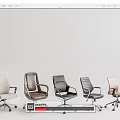 Modern Office Chairs With Various Colors Beige Brown Black And Ergonomic Design For Workspace