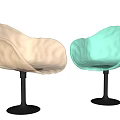 Transparent Accent Chairs in Amber and Green with Modern Stylish Black Metal Bases