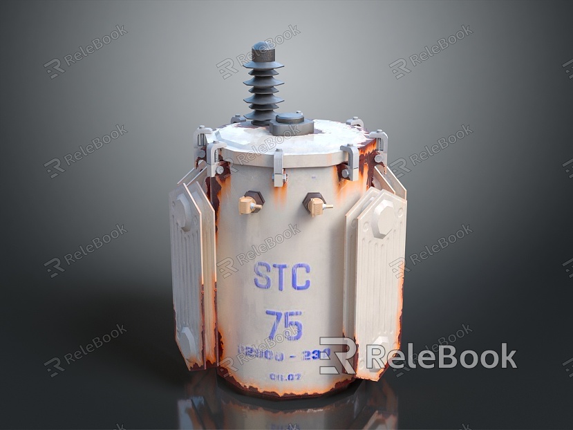 Modern gas tank pressure tank sci-fi gas tank gas tank steam bottle model