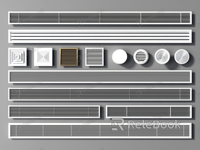 Modern air outlet air conditioning outlet model