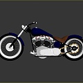 Modern motorcycle two-wheeled motorcycle off-road motorcycle road racing motorcycle 3d model