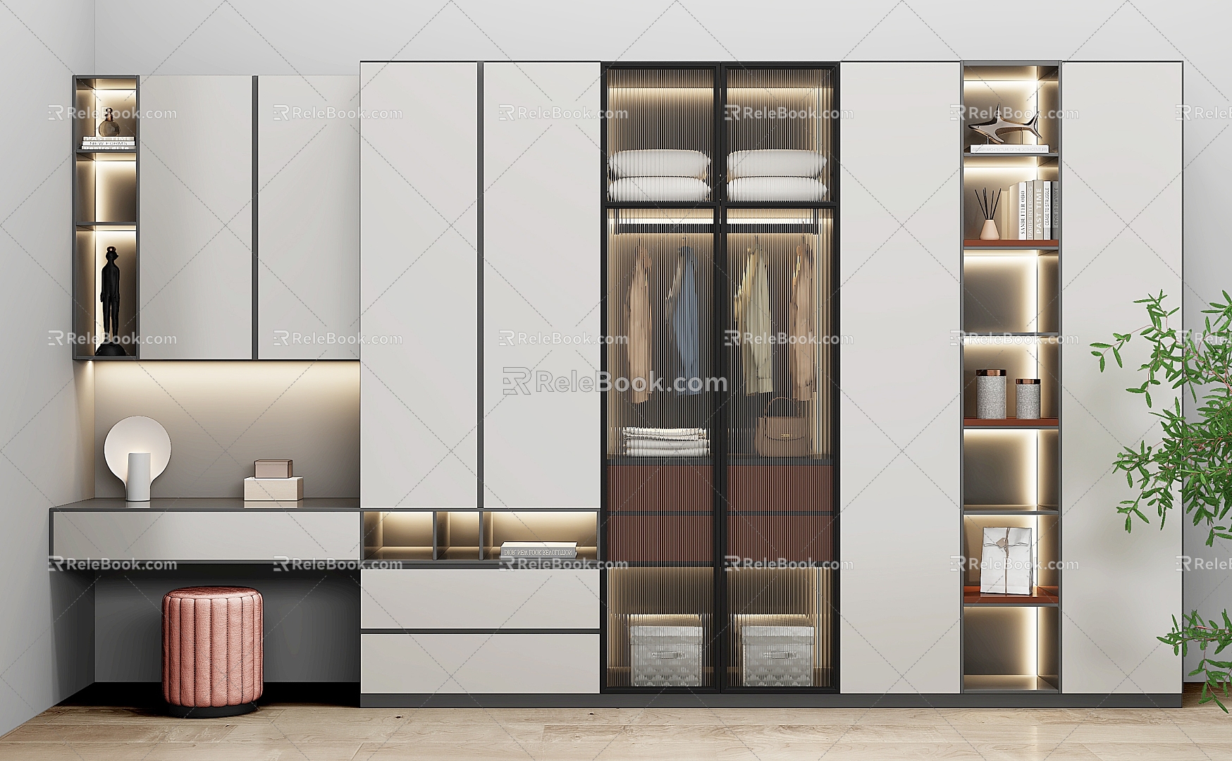 Modern wardrobe 3d model