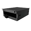 Black Rackmount Enclosure With Multiple Cooling Fans And Ventilation Slots 3d model