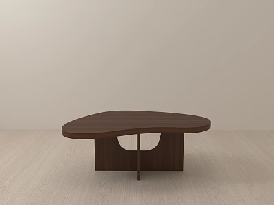 Modern Quiet Zen Tea Table Special-shaped Tea Table Table Solid Wood Coffee Table Living Room Leisure Area Hall Lobby Entertainment Area Negotiation Area 3d model