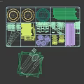 Disposable Colored Cups In Black Organizer Tray With Wooden Utensils Sugar Packets And Tea Bags
