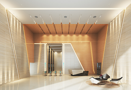 Modern Hall Office Hall 3d model