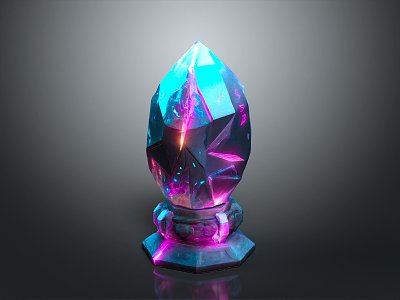 Crystal Ore Crystal Mineral Gem Ore Crystal Mineral Crystal Blue Crystal 3d model