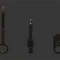 Black Metal Mechanical Parts With Various Shapes And Industrial Design Features