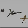 Vintage Military Weapons Collection Featuring Artillery And Machine Gun Models