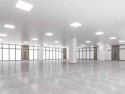 Modern Hall Office Hall 3d model