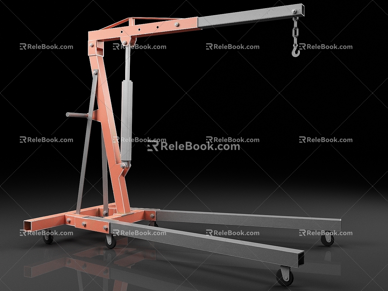 Engine crane truck repair tool crane crane 3d model