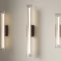 Modern Linear Wall Sconces With Clear Glass Shade And Soft Warm Illumination For Home Interior