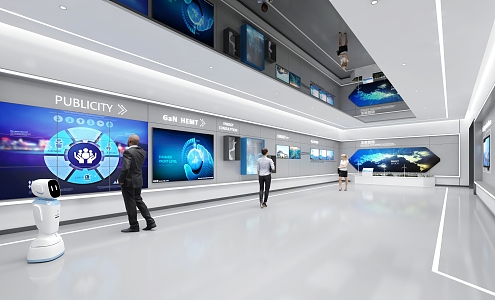 Modern Exhibition Hall Science and Technology Exhibition Hall 3d model