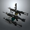 Varied Tactical Firearms Collection Including Assault Rifles With Scopes And Magazines