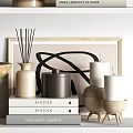 Modern ornaments combination decorations 3d model