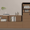 Modern bookcase 3d model