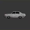 Vintage Silver Car With Green Windshield Classic Design And Sleek Body