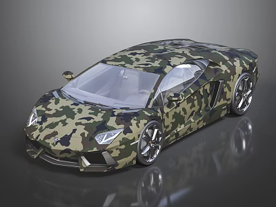 Hyundai car Lamborghini camouflage Lamborghini sports car luxury car Daniel 3d model