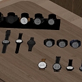 modern watches mechanical watches electronic watches 3d model