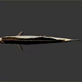 Realistic Decorative Fish Model With Brown Orange Black Stripes For Home Decor