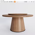 Round table 3d model