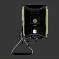 Portable Commercial Solar Powered Wheeled Lighting Equipment With Panel And Mobile Design