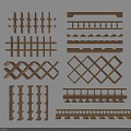 Various Stylish Wooden Wine Racks With Grid Patterns For Home Storage Solutions