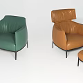 Single sofa 3d model