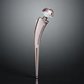 Sleek Silver Medical Probe Device With Transparent Top And Metallic Texture On Dark Background