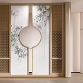 Entrance Screen Partition Middle Ancient Style Entrance 3d model