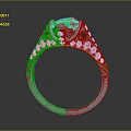 Elegant Vintage Silver Ring With Intricate Filigree And Diamond Accent