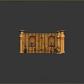 Ancient Egyptian Interior Scenery Featuring Sarcophagus Columns Murals Statues And Decorated Walls