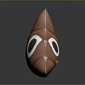 Cute Poop Shaped Cartoon Decorative Ornament Set With Big Eyes Smiling Face And Brown Color