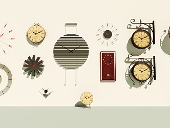 Wall watch wall clock 3d model