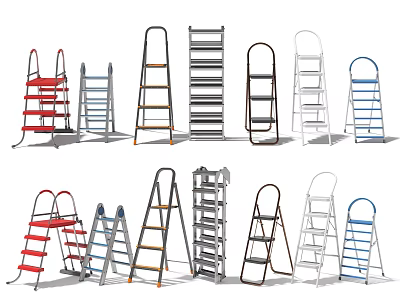 Modern ladder ladder combination 3d model