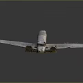 Modern Scrap Plane Crash Damaged Plane Crashed Plane 3d model