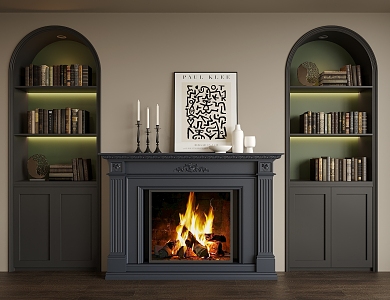 French Fireplace 3d model