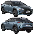 Lexus Blue Crossover SUV Modern Sleek Exterior Design LED Headlights Alloy Wheels