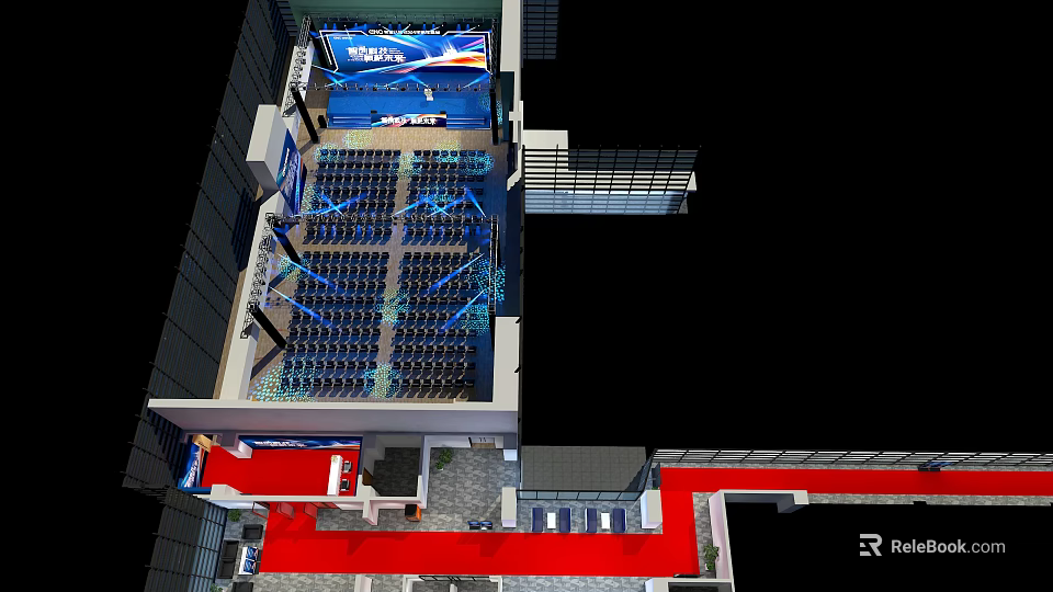 Tobacco and Liquor Store Interior With Shelves Display Racks And Counter Area 3d model 