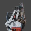Bobcat T590 Red And White Tracked Utility Vehicle For Heavy Duty Work