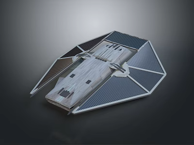 Advanced Spacecraft Featuring Solar Panel Arrays And Geometric Design For Deep Space Exploration 3d model