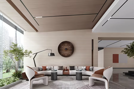 Modern Leisure Area Sales Office Rest Area 3d model
